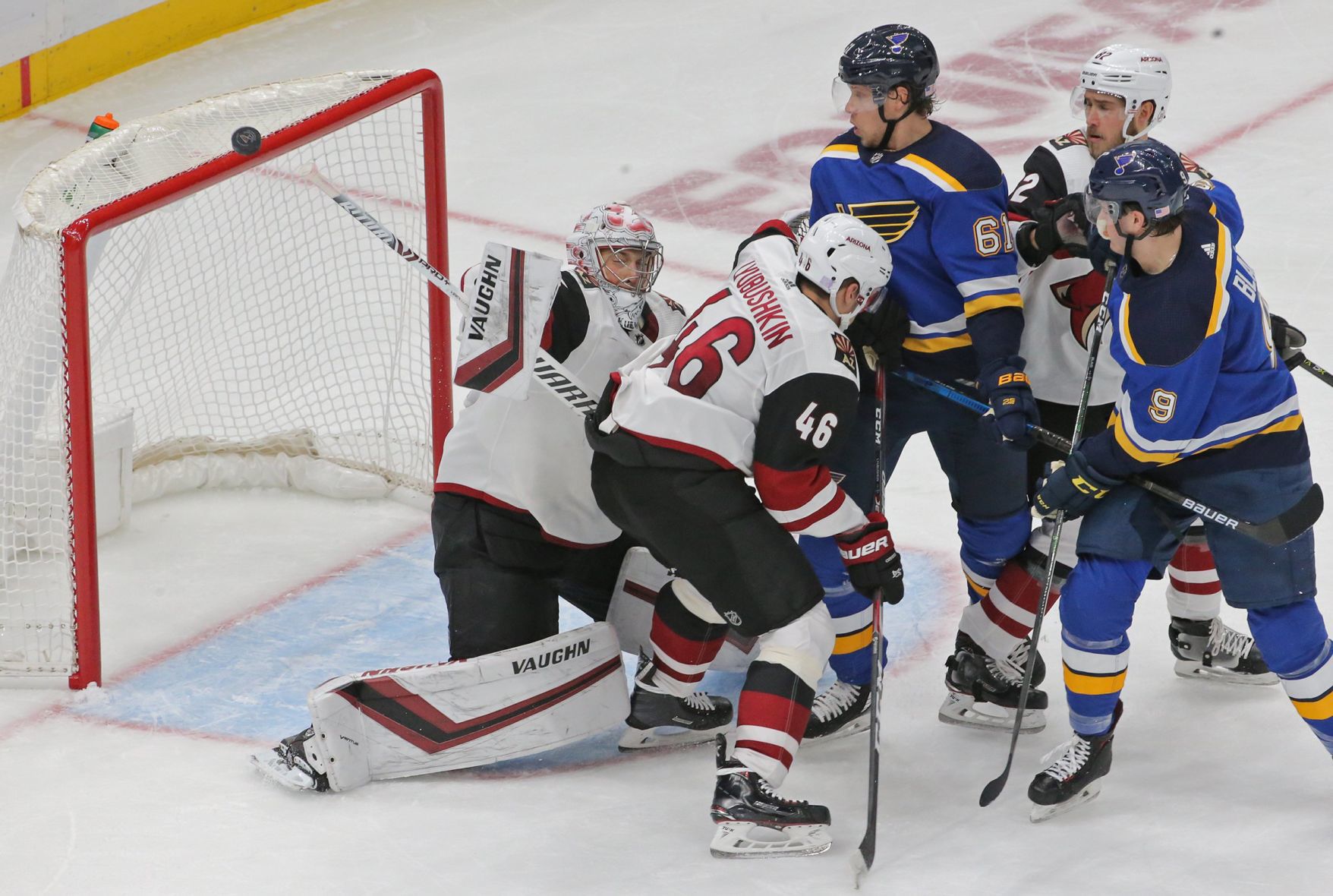 The Blues take on the Coyotes at Enterprise